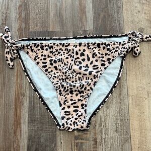 Leopard Print Bikini Bottom size L